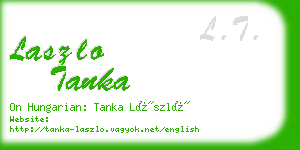 laszlo tanka business card